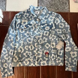 Disney Blue Floral Jean Jacket